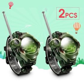 Walkie Talkies Watch; Spy Watch Army Toys For Kids Age 8-12; 7 In 1 Digital Watch Walkie Talkies; Two-Way Long Range Transceiver With Flashlight;