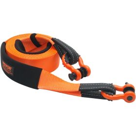 VEVOR Heavy Duty Tow Strap Recovery Kit 3" x 20 ft (MBS-36,000 lbs) Tree Saver Winch Strap, Triple Reinforced Loop & Protective Sleeves & Storage
