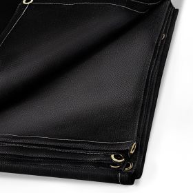 VEVOR 8 x 10 Ft Welding Blanket Black Fiberglass Blanket Portable Fiberglass Fire Retardant Blanket Welding Mat Welding Fireproof Thermal Resista