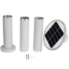 6500K Outdoor LED Solar Post Light with Automatic On/Off Sensor for Lawn Yard Patio Walkway (Option: as picture)
